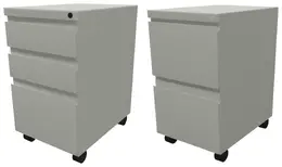 2 & 3 Drawer Mobile Pedestals for Gen2 Cubicles