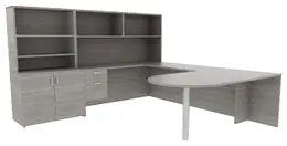 Desk and Bookcase Set - Amber