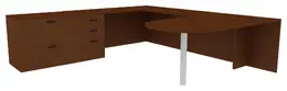 U-Shaped Desk - Amber