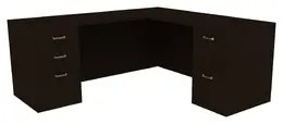 L Shaped Desk - Amber