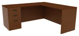 L Shaped Office Desk - Amber