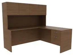 L Shape Desk - Amber