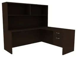 L Shaped Home Office Desk - Amber