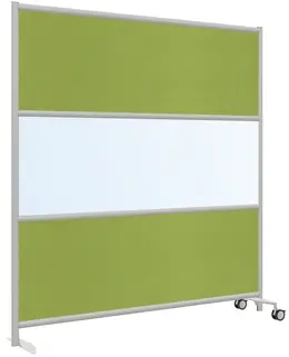 Rolling Free Standing Office Partition Panel - 73" x 78"