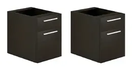 Set of 2 Drawer Hanging Pedestals for Corp Design Desks