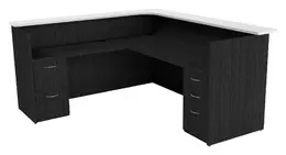 L Shaped Reception Desk with Drawers - Maverick