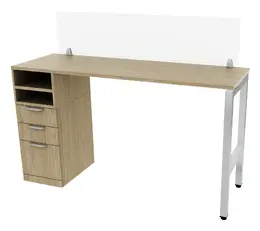 Standing Height Desk with Acrylic Panel - Elements