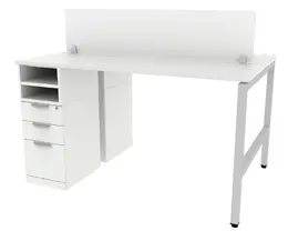 2 Person Standing Height Workstation - Elements