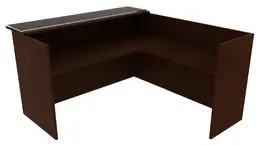 L Shaped Reception Desk - Amber