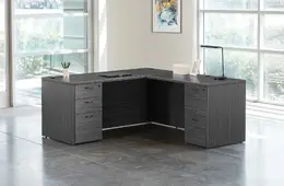 L Shaped Desk with Drawers - Napa