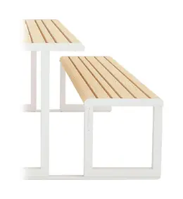 Flat Backless Bench with Link to Table - Tahoe