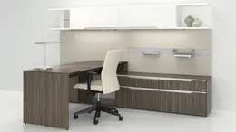 L Shaped Desk with Storage - Nex