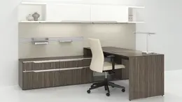 L Shaped Desk with Storage - Nex