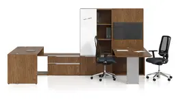 U Shaped Desk with Storage - Nex