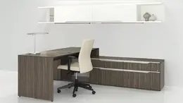 L Shaped Desk with Hutch - Nex