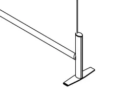 Terrace Free-Standing Bracket (Pair) - Terrace Sneeze Guard