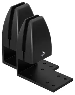 Black Under Edge Desk Mount Bracket (Pair) - PL Laminate