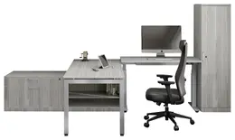 Sit Stand Desk with Storage - Elements