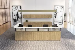 2 Person U Shaped Reception Desk - PL Laminate