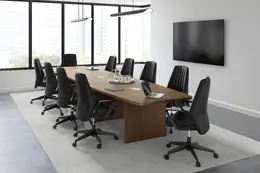 Boat Shaped Conference Table - PL Laminate