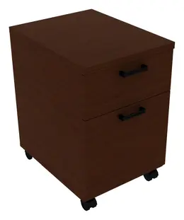 2 Drawer Mobile Pedestal - Amber