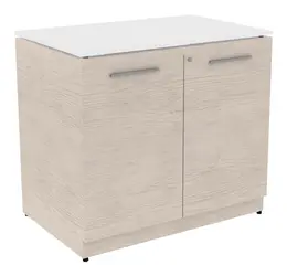 Storage Cabinet with Glass Top - Potenza