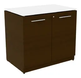 Storage Cabinet with Glass Top - Potenza