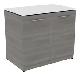 Storage Cabinet with Glass Top - Potenza