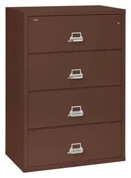 4 Drawer Lateral Fireproof File Cabinet - 38" Wide - Classic