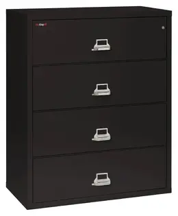 4 Drawer Lateral Fireproof File Cabinet - 45" Wide - Classic