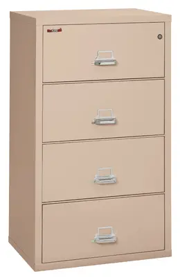 4 Drawer Lateral Fireproof File Cabinet - 32" Wide - Classic