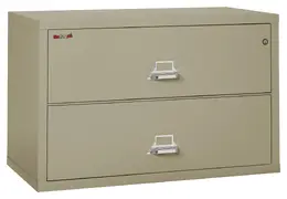 2 Drawer Lateral Fireproof File Cabinet - 45" Wide - Classic