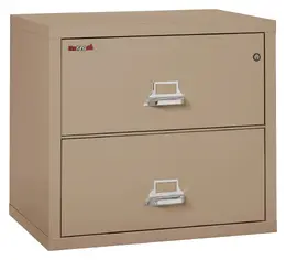 2 Drawer Lateral Fireproof File Cabinet - 32" Wide - Classic