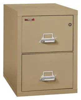 2 Drawer Vertical Fireproof File Cabinet - 18" Wide - Classic