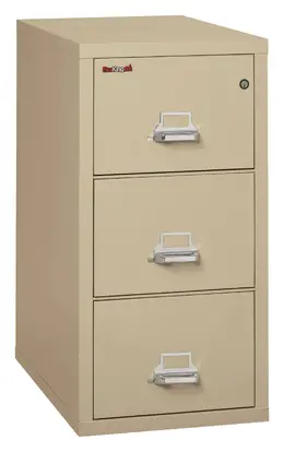 3 Drawer Vertical Fireproof File Cabinet - 18" Wide - Classic