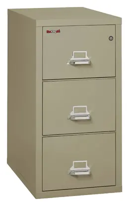 3 Drawer Vertical Fireproof File Cabinet - 32" Wide - Classic