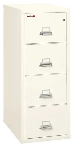 4 Drawer Vertical Fireproof File Cabinet - 21" Wide - Classic