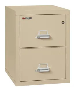 2 Drawer Fireproof File Cabinet - Letter Size - FireKing 25