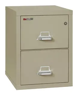 2 Drawer Fireproof File Cabinet - Letter Size - FireKing 25