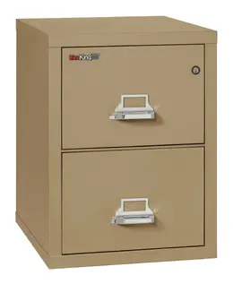 2 Drawer Fireproof File Cabinet - Letter Size - FireKing 25