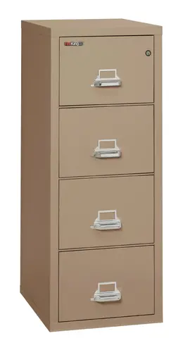 4 Drawer Fireproof File Cabinet - Letter Size - FireKing 25