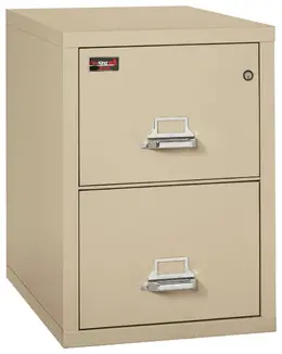 2 Drawer Fireproof File Cabinet - Letter Size