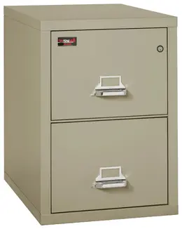 2 Drawer Fireproof File Cabinet - Letter Size