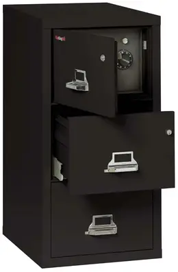 3 Drawer Fireproof File Cabinet with Hidden Safe