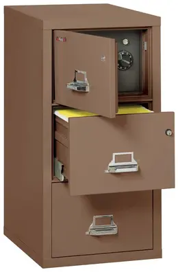 3 Drawer Fireproof File Cabinet with Hidden Safe