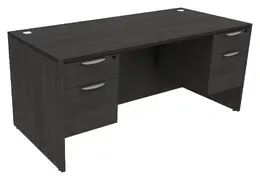 Rectangular Desk with Drawers - HL