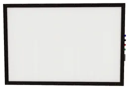 Magnetic Whiteboard with Wood Frame - Impression