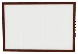 Magnetic Whiteboard with Wood Frame - Impression