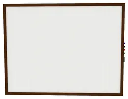 Magnetic Whiteboard with Wood Frame - Impression