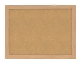 Cork Bulletin Board with Wood Frame - 24" x 18" - WK